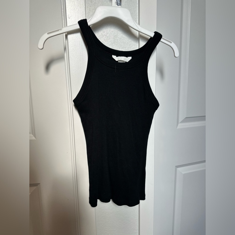 H&M Black Ribbed Tank Top